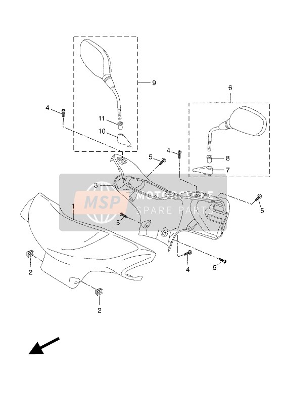 Yamaha NEOS 4 2018 Carenatura 1 per un 2018 Yamaha NEOS 4